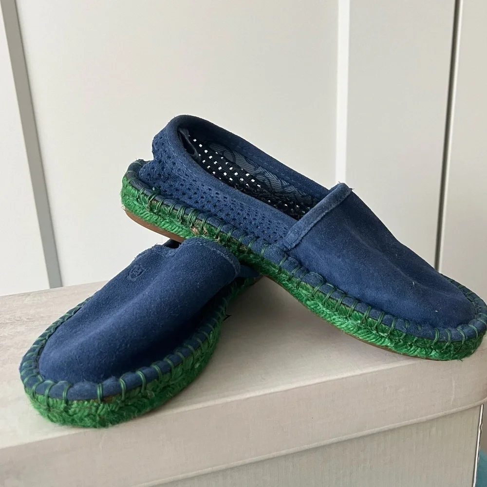 Massimo Dutti Boys Suede Espadrille Loafers Moccasins Casual Flats size